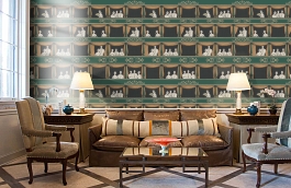 Обои 114-4009 фото в интерьере кабинета превью