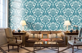 Обои 117-13042 фото в интерьере кабинета превью