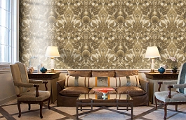 Обои 118-9019 фото в интерьере кабинета превью