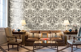 Обои 118-9020 фото в интерьере кабинета превью