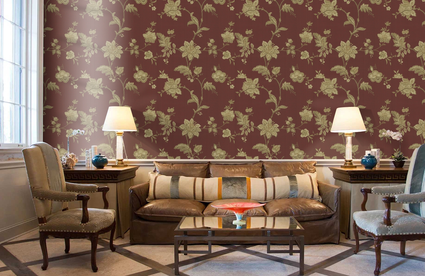 Обои CCE130011 фото в интерьере кабинета