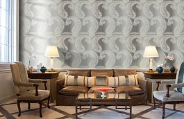 Обои 110603 фото в интерьере кабинета превью