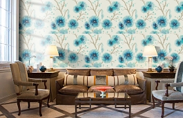 Обои 111081 фото в интерьере кабинета превью