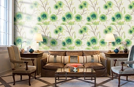 Обои 111082 фото в интерьере кабинета превью