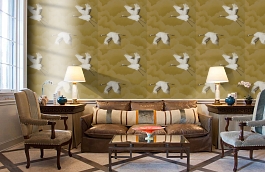 Обои 111235 фото в интерьере кабинета превью