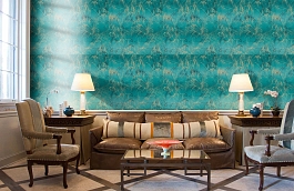 Обои 111404 фото в интерьере кабинета превью