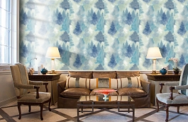 Обои AH41202 фото в интерьере кабинета превью