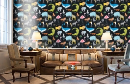 Обои 111288 фото в интерьере кабинета превью