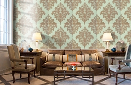 Обои 839-T-2019 фото в интерьере кабинета превью