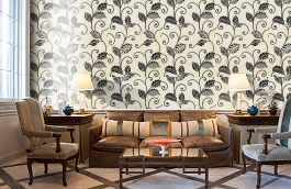 Обои 839-T-9299 фото в интерьере кабинета превью