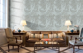 Обои AR00151 фото в интерьере кабинета превью