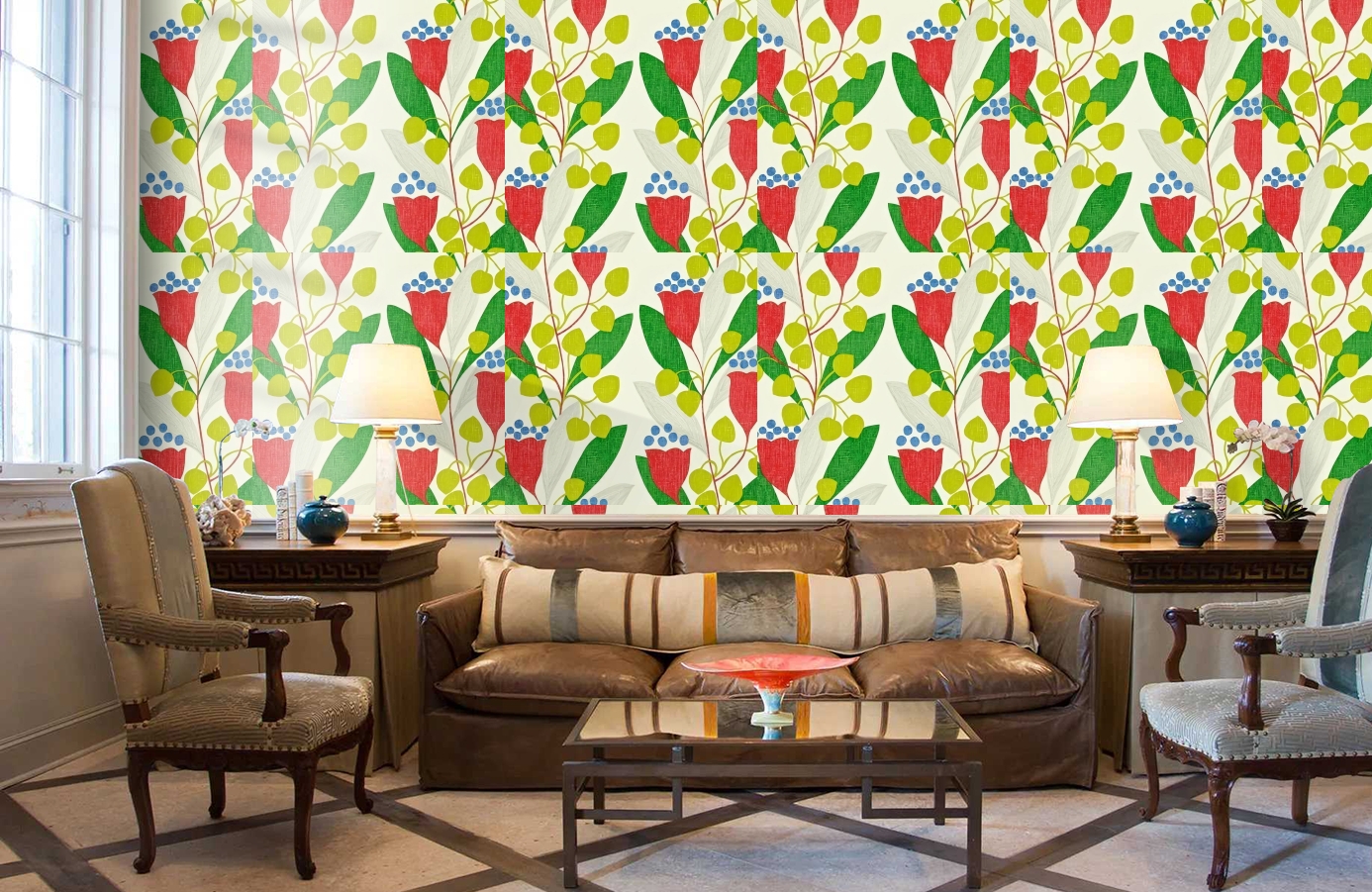 Обои DCFL211655 фото в интерьере кабинета