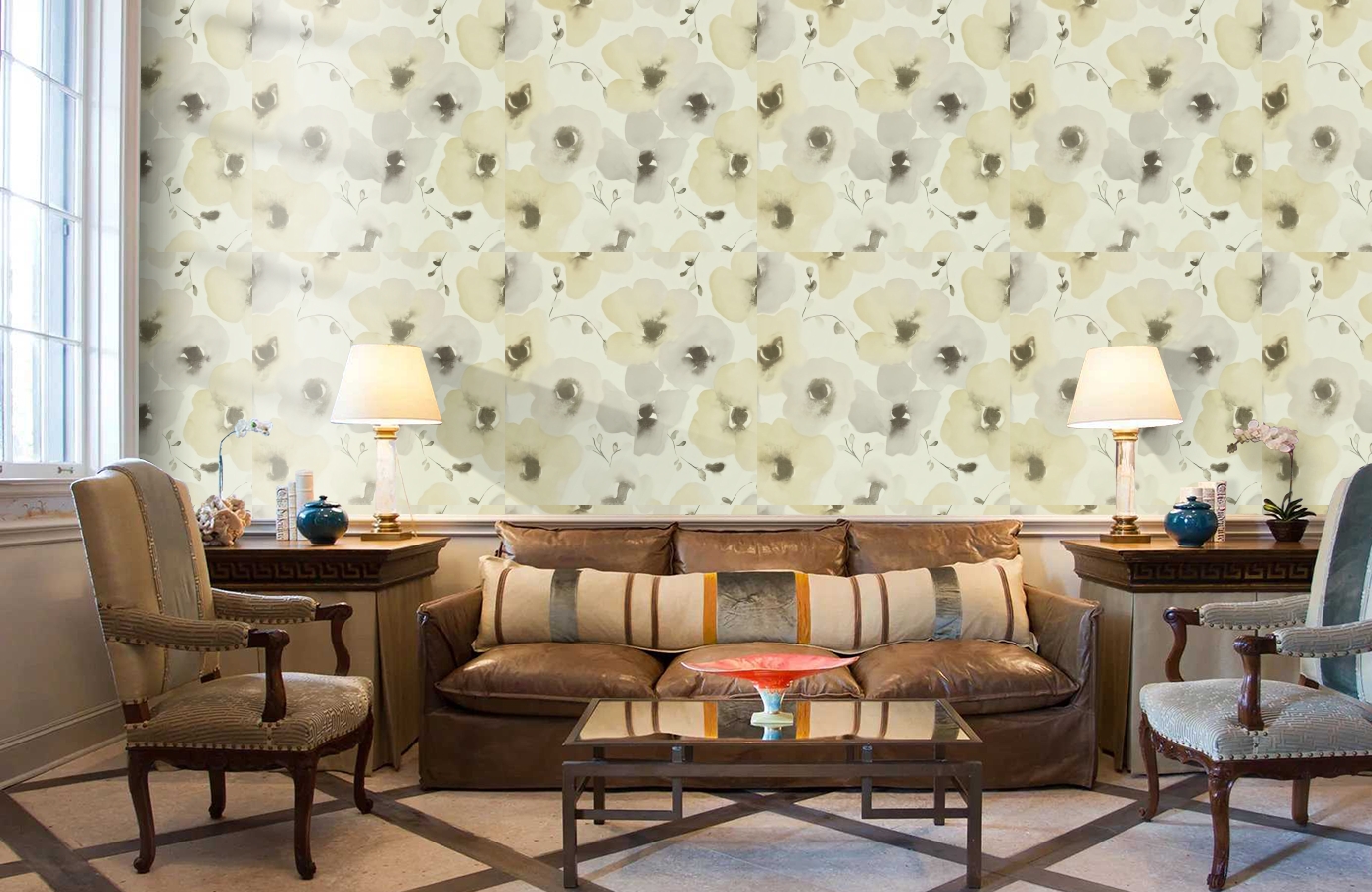 Обои DCFL211657 фото в интерьере кабинета