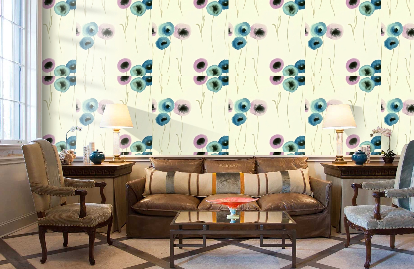 Обои DCFL211663 фото в интерьере кабинета