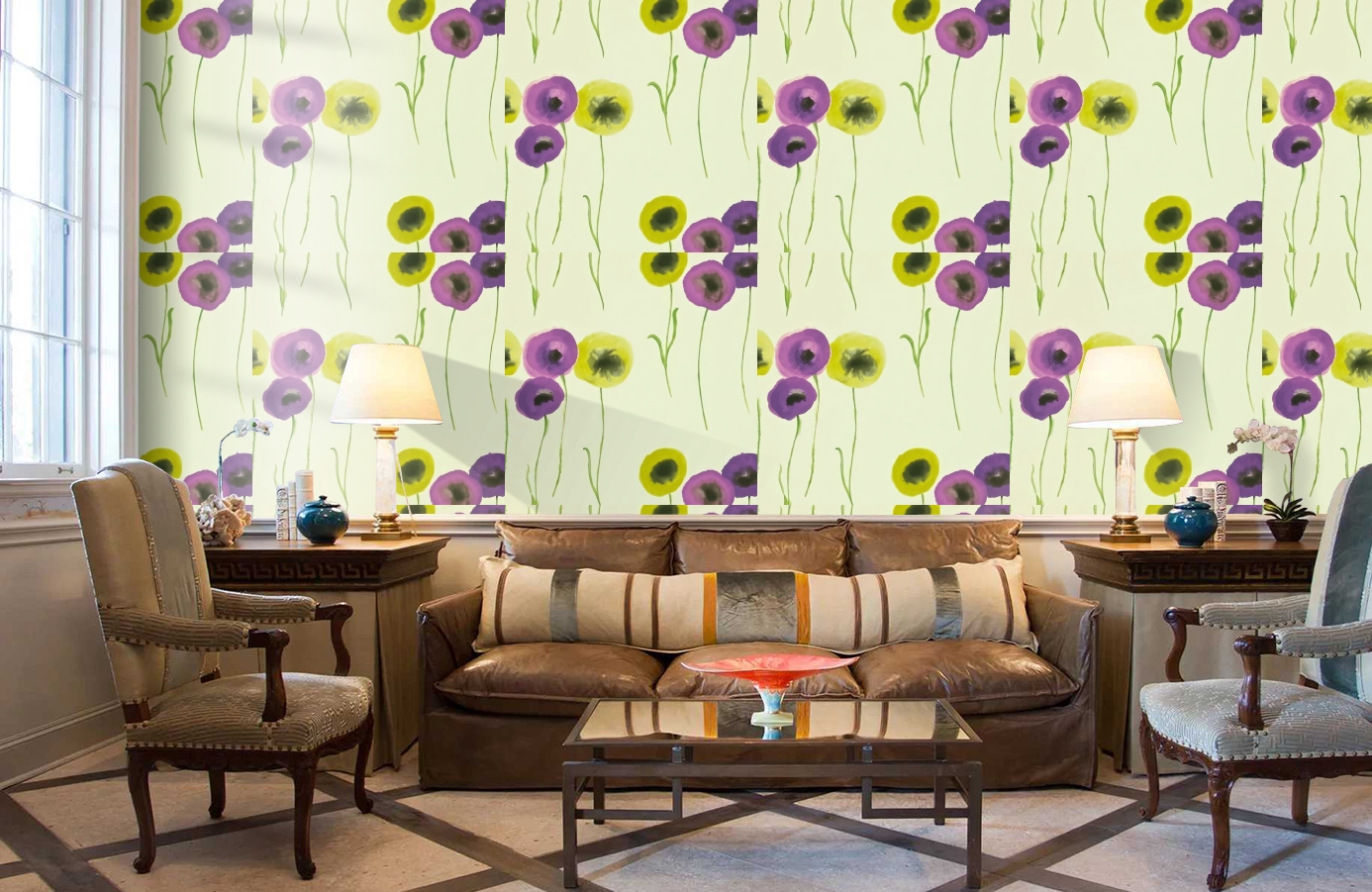 Обои DCFL211665 фото в интерьере кабинета