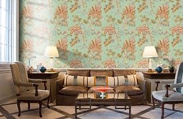 Обои T13003 фото в интерьере кабинета превью