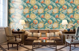 Обои T13009 фото в интерьере кабинета превью