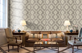 Обои T13035 фото в интерьере кабинета превью