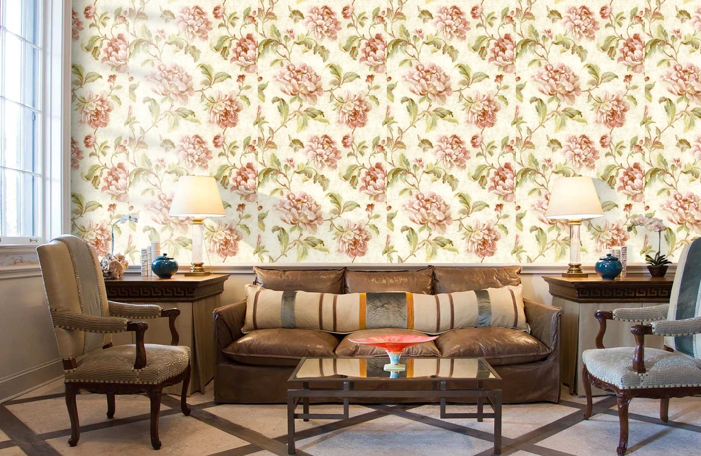 Обои MV70411 фото в интерьере кабинета