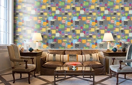 Обои W15 0008 W10 фото в интерьере кабинета превью