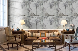 Обои W15.0022.W01 MAKAN W-01 фото в интерьере кабинета превью