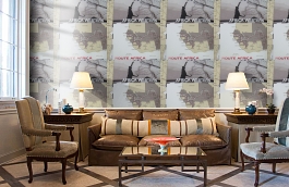 Обои W15.0024.W01 WAKA W-01 фото в интерьере кабинета превью