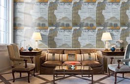 Обои W15.0026.W01 LAS.VEGAS W- фото в интерьере кабинета превью