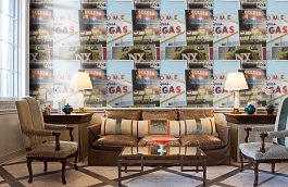 Обои W15.0027.W01 MANHATTAN.33 фото в интерьере кабинета превью