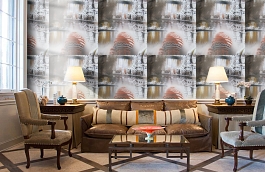 Обои W15.0031.W02 WORLD W-02 фото в интерьере кабинета превью