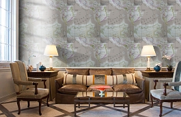 Обои W15.0032.W01 HOTELS W-01 фото в интерьере кабинета превью