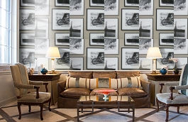 Обои W15.0035.W01 TRIUNFO W-01 фото в интерьере кабинета превью