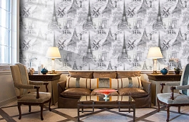 Обои W15 0039 W55 фото в интерьере кабинета превью