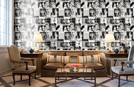 Обои W15 0054 W05 фото в интерьере кабинета превью