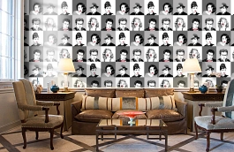 Обои W15 0057 W05 фото в интерьере кабинета превью