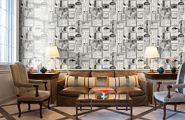 Обои W15 0060 W10 фото в интерьере кабинета превью