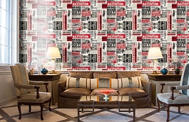 Обои W15 0065 W04 фото в интерьере кабинета превью