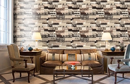 Обои W15 0066 W07 фото в интерьере кабинета превью