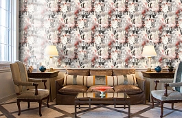 Обои W15 0068 W05 фото в интерьере кабинета превью