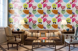 Обои W16.0012.W01 MELVIN W-01 фото в интерьере кабинета превью