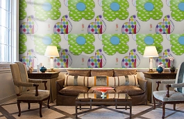 Обои W16.0016.W01 LAIA W-01 фото в интерьере кабинета превью