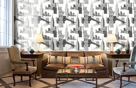 Обои W35 0001 W05 фото в интерьере кабинета превью