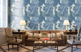 Обои W75.0002.A30 IZA W-30 фото в интерьере кабинета превью