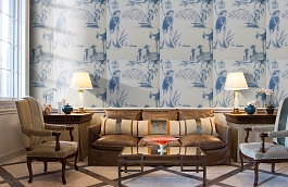 Обои W75.0002.C03 IZA W-03 фото в интерьере кабинета превью