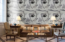 Обои W75.0003.A03 JUNGLE.39468 фото в интерьере кабинета превью