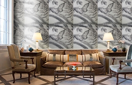 Обои W75.0003.A04 JUNGLE.39468 фото в интерьере кабинета превью