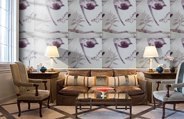 Обои W75.0003.A08 JUNGLE.39468 фото в интерьере кабинета превью