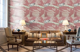 Обои W75.0004.B30 TOILE.39467 фото в интерьере кабинета превью
