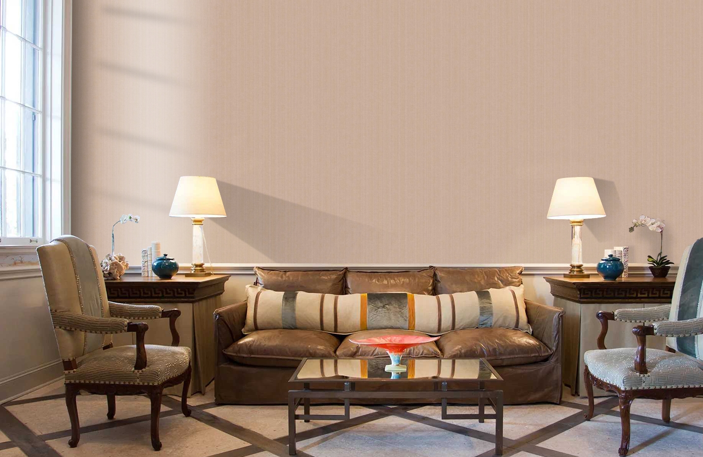 Обои FD8456 фото в интерьере кабинета