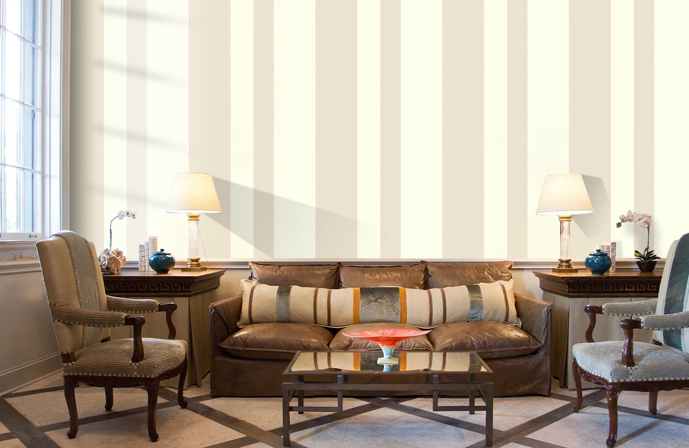 Обои SV2614 фото в интерьере кабинета