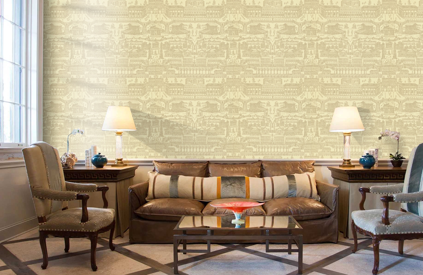 Обои ZINW310071 фото в интерьере кабинета